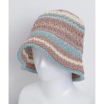 帽子 ハット WEGO/マルチボーダーストローハット レディース