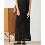 スカート silk/linen long スカート