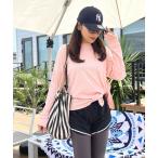 ラッシュガード UVカット率 99.6%サイドスリットトップス/ラッシュガード レディース