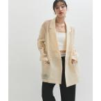 ジャケット テーラードジャケット 「逸品」ダブルブレストシアージャケット レディース