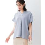 ブラウス シャツ 「洗濯機で洗える/しわになりにくい」美極とろみ素材スキッパーブラウス レディース