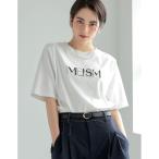 tシャツ 「2025SS COLLECTION」「MEISM by Re_EDIT」「UVカット」「接触冷感」「吸水」「速乾」スムース刺繍ロゴエンブロ