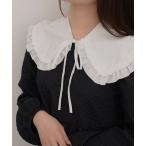  присоединение воротник установка воротник [resonance] оборка дизайн большой цвет присоединение воротник [ мульти- way ]