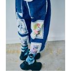 ジーンズ デニム デニムパンツ R4375 ビッグパッチクロップドパンツ レディース