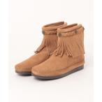 「Minnetonka」 モカシンブーツ US6 ライトブラウン レディース