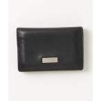 「BURBERRY BLACK LABEL」 ワンポイントカードケース - ブラック メンズ