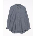 「BURBERRY」 長袖シャツ L ネイビー メンズ