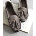 「Minnetonka」 モカシンシューズ 8 グレー レディース