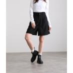 マルチサイズ パンツ ファブリックハーフパンツ レディース