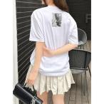 tシャツ 「NEW ERA×dazzlin」ピクチャープリントオーバーＴシャツ レディース