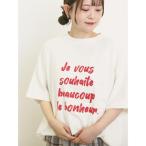 tシャツ 「UVカット」ロゴプリントTシャツ レディース
