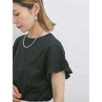 tシャツ 「USAコットン」フリルTシャツ レディース