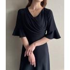 ワンピース カシュクールドレープワンピース