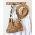 ハンドバッグ 「SETUP7」韓国風ストローバッグ KNF142