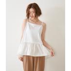tシャツ ドッキングフレアーヘムレイヤードキャミソール レディース