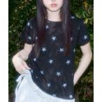 tシャツ 「FANCY CLUB」Lace Star Layered Tee / 「ファンシークラブ」レーススターレイヤード半袖Tシャツ レディース