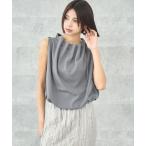 ブラウス シャツ ノースリーブ リボ