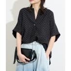 ブラウス シャツ 「追加3」「洗える」 レーヨン麻ノーカラーブラウス レディース