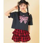tシャツ ラメバタフライ ミニ裏毛 �