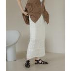 スカート パッチワークレーススカ