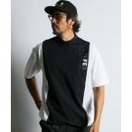tシャツ 「BLACK LABEL」”A-PACK” MOCK NECK TEE:鹿の子/ドットメッシュ モックネックTEE メンズ