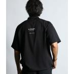 ポロシャツ 「BLACK LABEL」”A-PACK” MOCK NECK L/S TEE:吸水速乾 接触冷感 UVカット テックポロ メンズ