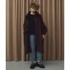 [manana suerte] пальто с отложным воротником FREE Brown женский 