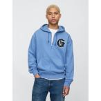 「GAP」 ジップアップパーカー X-SMALL ブルー メンズ