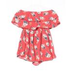 「Hollister」 花柄オールインワン X-SMALL レッド レディース