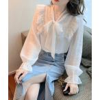 「Girly Doll」 長袖ブラウス M ホワイト レディース