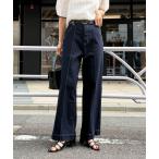 マルチサイズ ジーンズ デニム デニムパンツ ワイドレッグデニムパンツ レディース