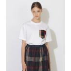 tシャツ チェックポケットTシャツ レディース