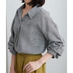 ブラウス シャツ 袖タックデザインスキッパーシャツ レディース