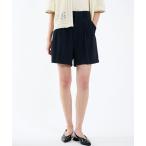 パンツ ダブルタックハーフパンツ レディース