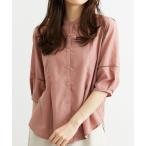 ブラウス シャツ エアリービンテージ素材タック使いブラウス レディース