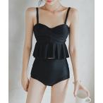  купальный костюм [SETUP7] оборка высокий талия купальный костюм KNF женский 