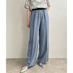 パンツ ラメベルトワイドパンツ レディース