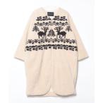 ショッピングカウチン 「Sunny clouds」 ノーカラーコート X-LARGE アイボリー レディース