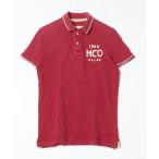 ショッピングホリスター 「Hollister」 刺繍半袖ポロシャツ S レッド メンズ