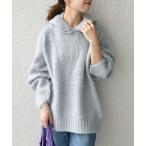 ショッピングmarc 「TRICOTS JEAN MARC」 長袖ニット ONE SIZE ライトブルー レディース