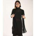 ショッピングロングカーディガン カーディガン シアーニット リブロングカーディガン レディース