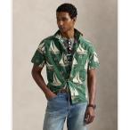 ショッピングリゾート シャツ クラシック フィット セールボート オックスフォード キャンプ シャツ メンズ