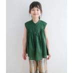 ブラウス シャツ 「親子リンク」コットンボイルV切替ブラウス(KIDS) キッズ 子供服 女の子
