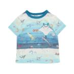 「BIT'Z」 「KIDS」半袖Tシャツ 90 ターコイズブルー キッズ