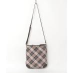 「BURBERRY BLUE LABEL」 チェック柄ショルダーバッグ - ベージュ レディース