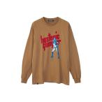 「HYSTERIC GLAMOUR」 長袖Tシャツ LARGE ベージュ メンズ