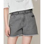 パンツ 「ウエスト調整可・コットン100%」フリンジデニムショーパン キッズ 子供服 女の子