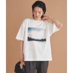 tシャツ フォトプリント半袖Tee レディース