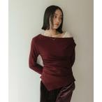 tシャツ アシンメトリーオフショルダートップス レディース