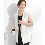 ベスト ジレ 「S-LL」夏のレイヤードコーデに さらりと着られるメッシュジレ レディース